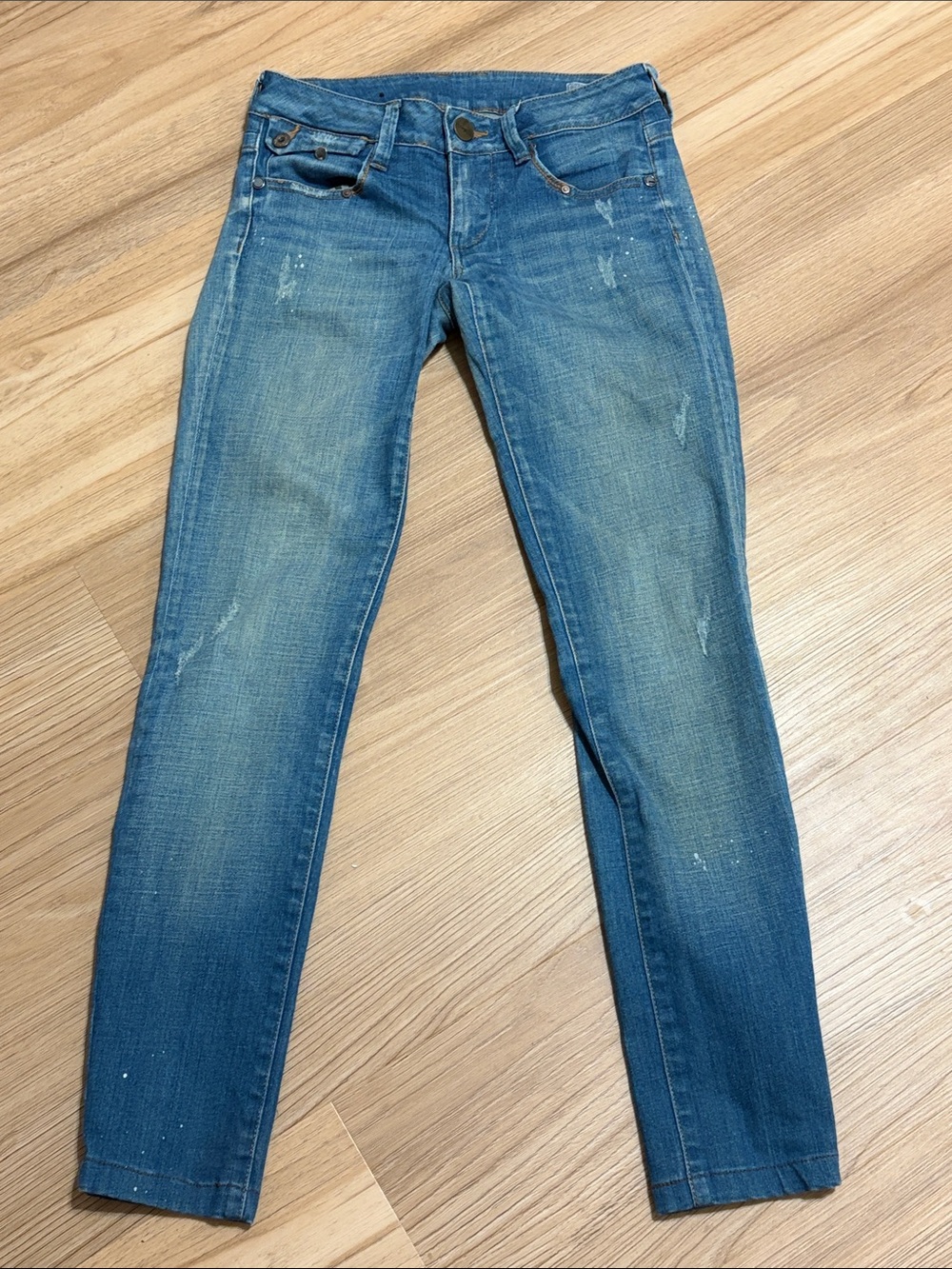 Chevignon CH57 Distressed Paint Splatter Jeans 25